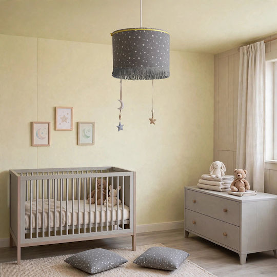 Single-Light Kids Ceiling Hanging Light with E27 Socket 35x20cm