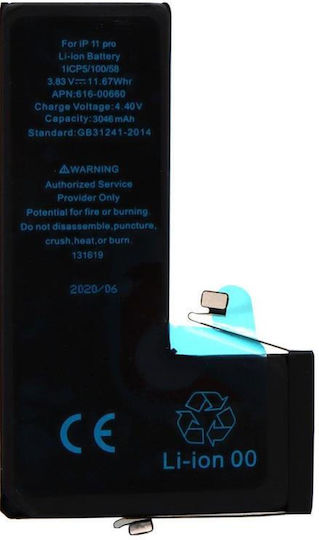 616-00660 Kompatibler Ersatzakku 3046mAh für iPhone 11 Pro