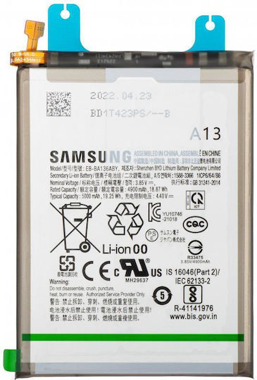 Samsung Servicepack Battery Ebba136aby Μπαταρία Αντικατάστασης 4900mAh για Samsung Galaxy A13 5G
