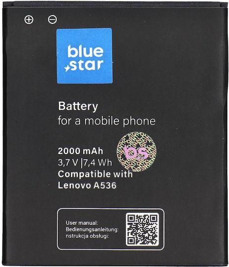 Blue Star Compatible Replacement Battery 2000mAh for Lenovo A536