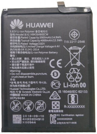 Huawei HB446486ECW Μπαταρία Αντικατάστασης 3900mAh για Huawei P Smart Z