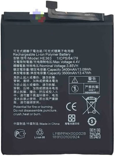 Nokia HE363 Μπαταρία Αντικατάστασης 3400mAh για Nokia 3.1 Plus