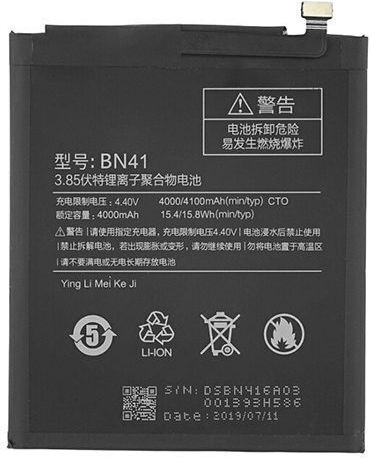 Xiaomi BN41 Replacement Battery 4100mAh for Redmi Note 4