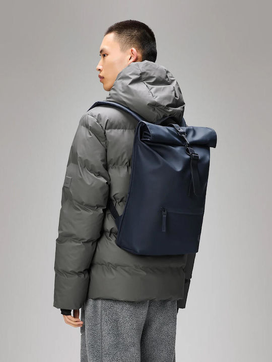 Rains Backpack Navy Blue Rains Backpack Navy Blue