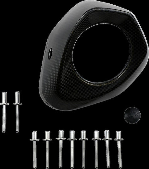 Akrapovic Motorrad Schutzkleidung Auspuffkappe Schwarz
