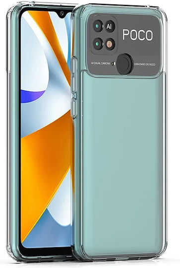 Back Cover Σιλικόνης 2mm Διάφανο (Poco C40)