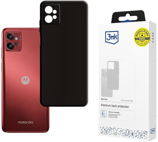 3MK Matt Back Cover Silicon Negru (Moto G32)