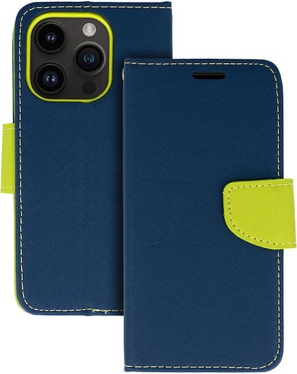 Fancy Book Δερματίνης Navy/Lime (Galaxy S20 Ultra)