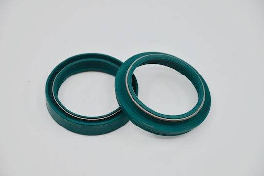Skf Set 1 Arm Front Suspension Seals Oil Dust Showa 45mm
