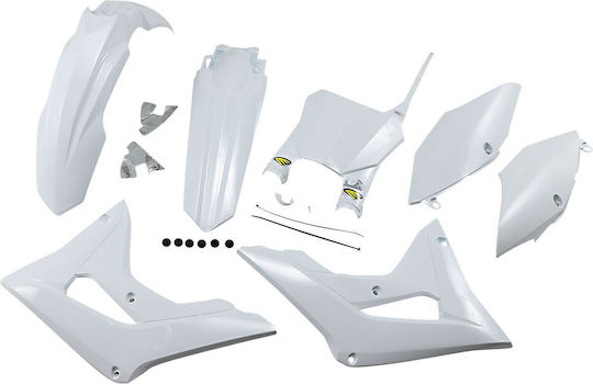 Cycra Motorrad Kunststoff-Set für Honda CRF 250 Weiß 5Stück