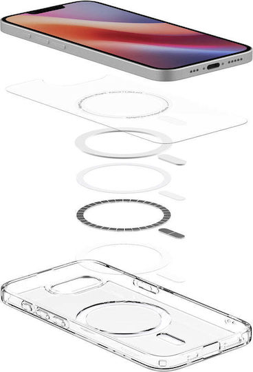 Spigen Crystal Hybrid (MagFit) Back Cover Silicon / Plastic Transparent Pentru iPhone 17e / 16e