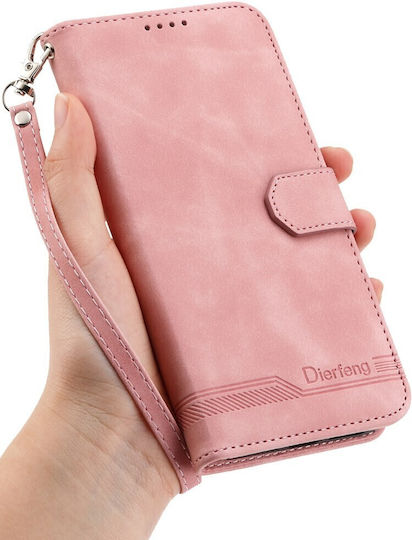 Dierfeng Θήκη Πορτοφόλι Pink Oppo Reno15 5g