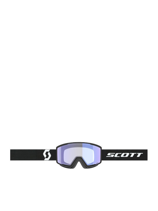 Scott Μάσκα Σκι & Snowboard Ενηλίκων Μαύρη με Φακό σε Μωβ Χρώμα