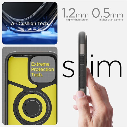 Spigen Back Cover Σιλικόνης Γκρι (iPhone 16)