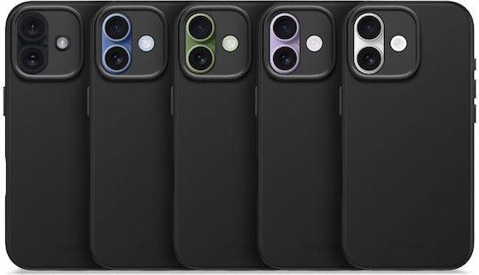 Decoded Antimicrobial Back Cover Silicon 1.2mm Negru (iPhone 17)
