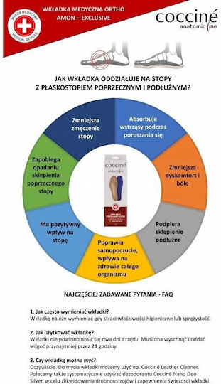 Coccine Анатомични Стелки За Обувки Работни 100041/3940 2бр
