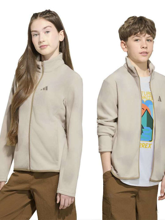 Αθλητική Παιδική Ζακέτα Fleece Μπεζ
