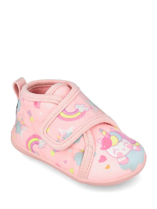 Anatomische Kinderhausschuhe Stiefel Rosa