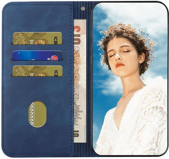 Moto Book Δερμάτινο Μπλε (Motorola Moto E6 Plus)