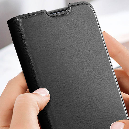 Husă Bigben Xiaomi Redmi A3 Folio Wallet Cu Funcție Stand Neagră