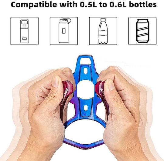 Rockbros Bicycle Bottle Cage Blue-Purple