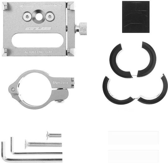 Gub G-85 Suport Bicicletă pentru Telefon Mobil 3.5" - 6.2" Argintiu