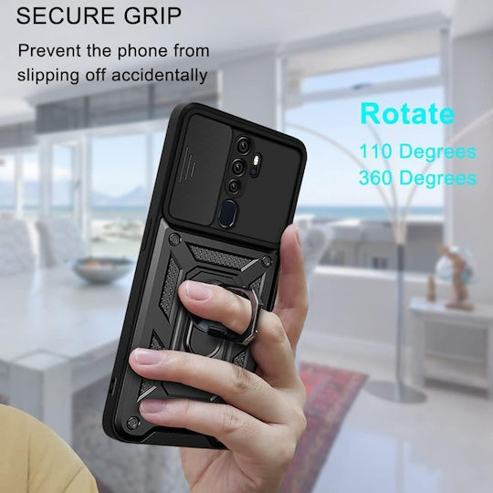 Techsuit Back Cover Μαύρο (Oppo A5 4G, SKYDDAR INNOVATION)