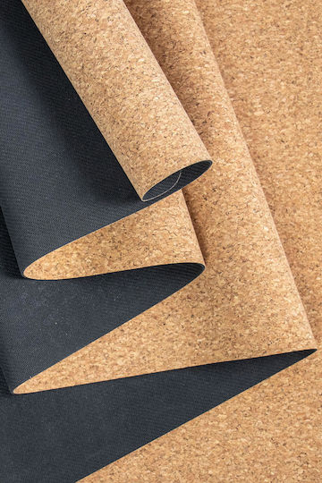 Ryder Hub Cork Rubber Exercise Mat Brown 183x63x0.2cm