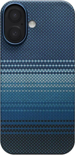 Pitaka Back Cover Aramid Fiber 1mm Albastru (iPhone 17)