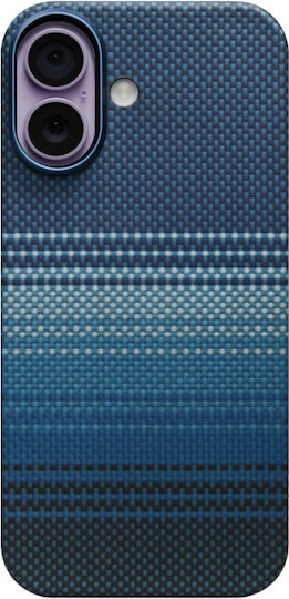 Pitaka Back Cover Aramid Fiber 1mm Albastru (iPhone 17)