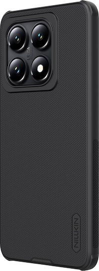 Nillkin Super Frosted Pro Magnetic Umschlag Rückseite Kunststoff / Silikon Schwarz (Xiaomi 14T Pro)