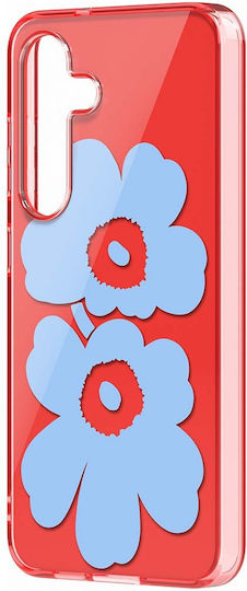 Samsung Unikko Marimekko Задна корица Силикон Червен (Galaxy S25)