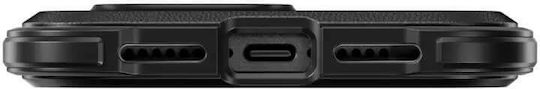 Mageasy Odyssey M Back Cover Leather / Silicone Black (iPhone 16 Pro Max)