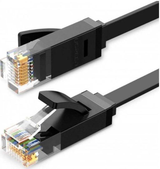 Ugreen Flat U/UTP Cat.6 (Gigabit) Network Cable Ethernet 0.5m Black