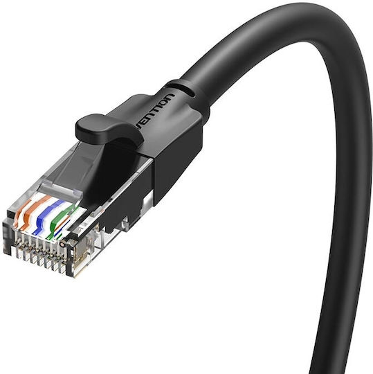 Vention U/UTP Cat.6 (Gigabit) Cablu de Rețea Ethernet 1m Negru