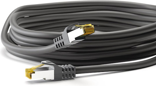 Goobay S/FTP Cat.7 (10Gbps) Καλώδιο Δικτύου Ethernet 2m Μαύρο