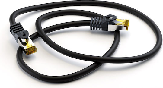 Goobay S/FTP Cat.7 (10Gbps) Καλώδιο Δικτύου Ethernet 2m Μαύρο