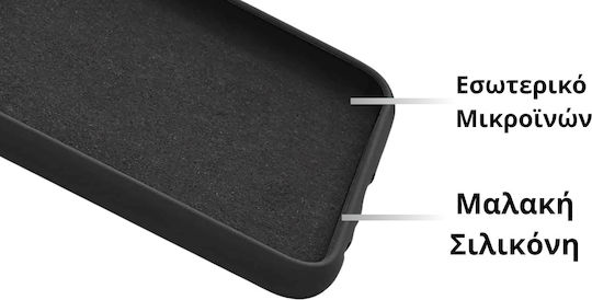 Techsuit Softflex Silicone Back Cover Black for Poco X8 Pro Max