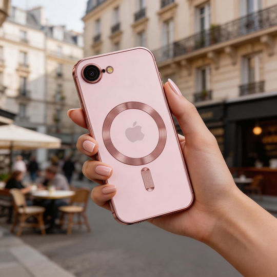 Tech-Protect Magflex Silicone Back Cover Rose Gold iPhone 17e / 16e