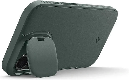 Spigen Optik Armor Заден Калъф Силикон Зелен (iPhone 17)
