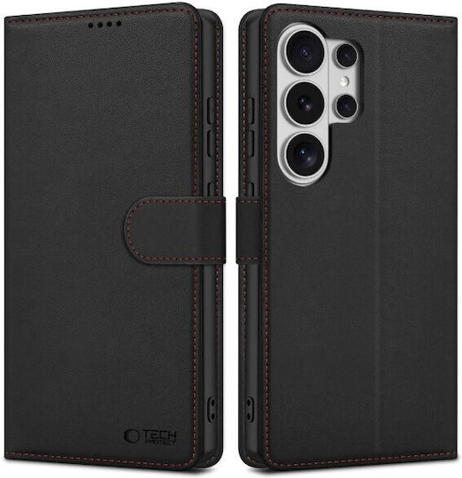 Tech-Protect Wallet Δερματίνης / Σιλικόνης Μαύρο (Galaxy S26 Ultra)