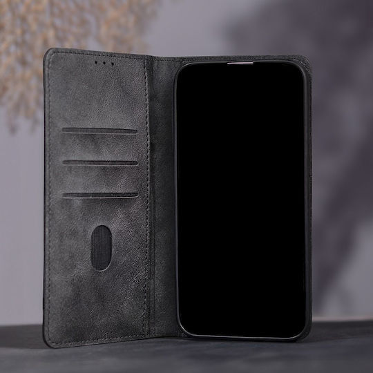 Smart Book Silicone / Synthetic Leather Black (Redmi Note 15 Pro 5G)