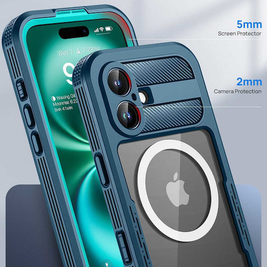 Shellbox Umschlag Rückseite Silikon / Kunststoff Wasserdicht Schwarz (iPhone 17)