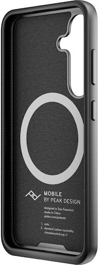 Peak Design Everyday Back Cover Υφασμάτινο με Λουράκι Αδιάβροχο Γκρι (Galaxy S24)