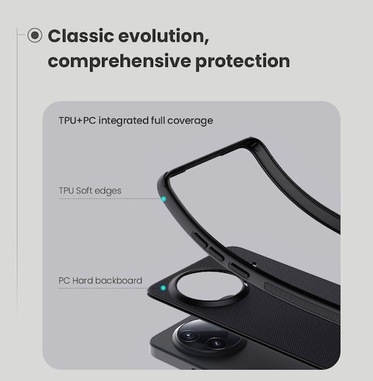 Nillkin Super Frosted Pro Back Cover Πλαστικό / Σιλικόνης 0.5mm Αδιάβροχο Μαύρο (Poco F7 Pro)