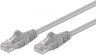 Goobay U/UTP Cat.6 (Gigabit) Καλώδιο Δικτύου Ethernet 2m Γκρι