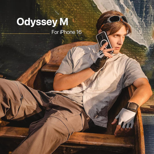 Mageasy Odyssey M Back Cover Silicone Black (iPhone 16 Pro Max)