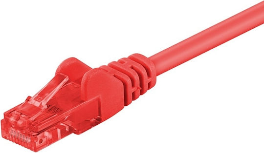Goobay U/UTP Кат.6 (Gigabit) Мрежов Кабел Ethernet 0.25м Червен