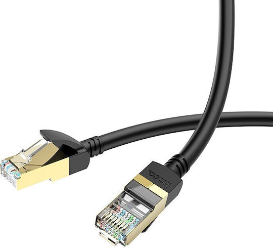 Hoco U/UTP Cat.6 (Gigabit) Καλώδιο Δικτύου Ethernet 5m Μαύρο