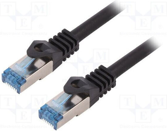 LogiLink Flaches S/FTP Kat.7 (10Gbps) Netzwerkkabel Ethernet 5m Schwarzes